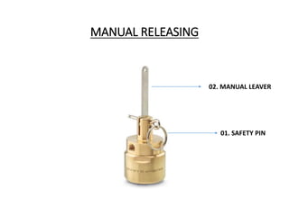 MANUAL RELEASING
02. MANUAL LEAVER
01. SAFETY PIN
 