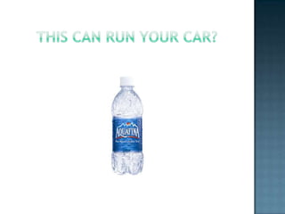 Water fueled vehicles