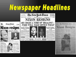 Newspaper Headlines 