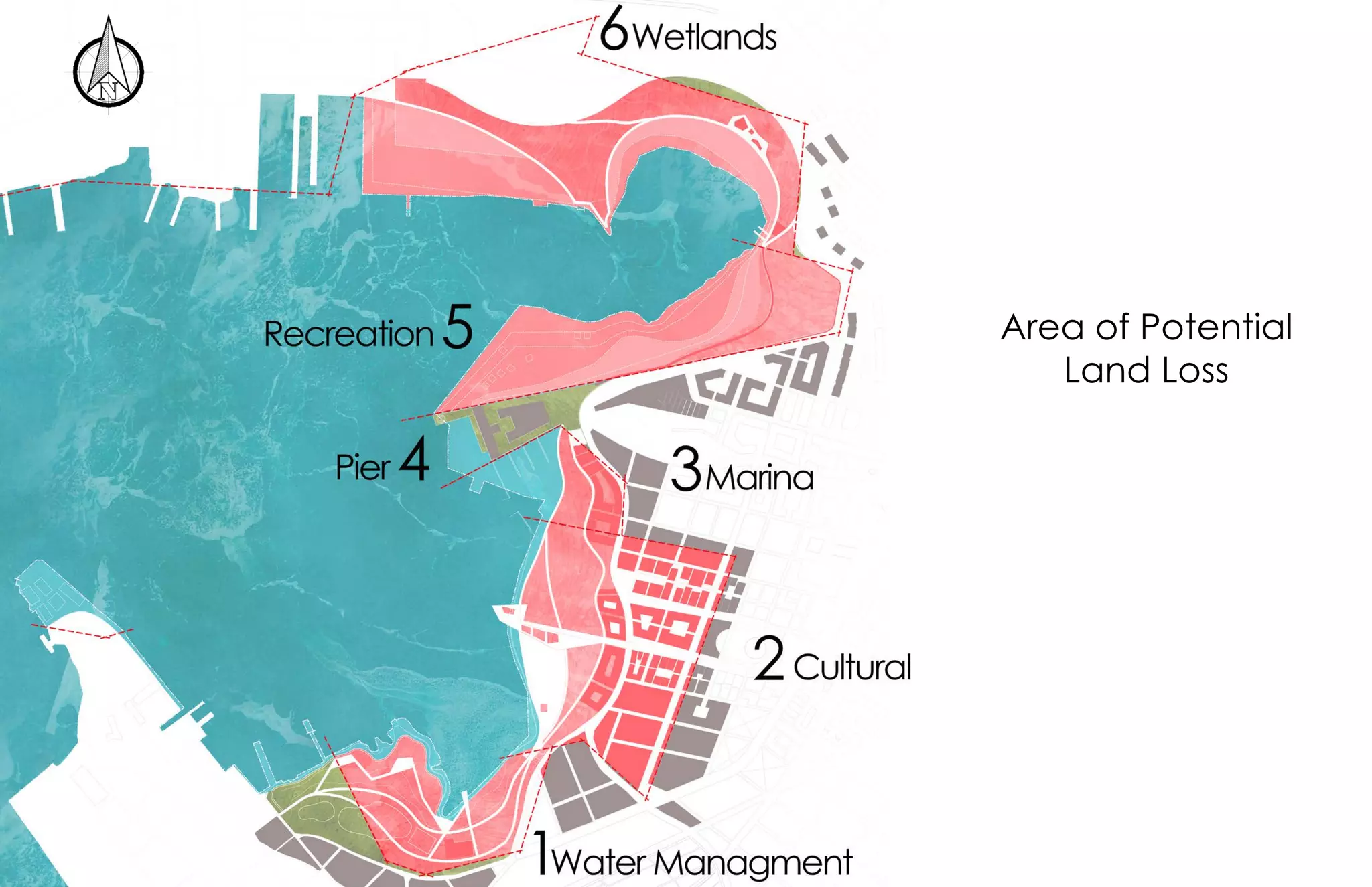 Area of Potential
Land Loss