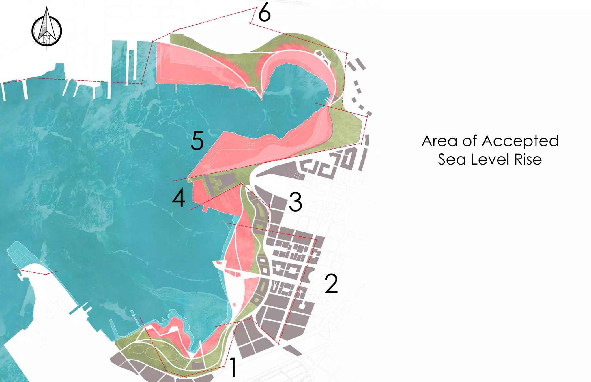Area of Accepted
Sea Level Rise