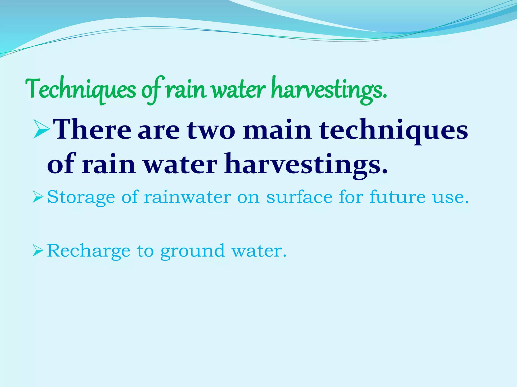 Water harvesting | PPTX