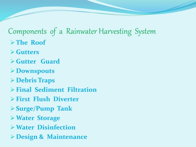 Water harvesting | PPTX