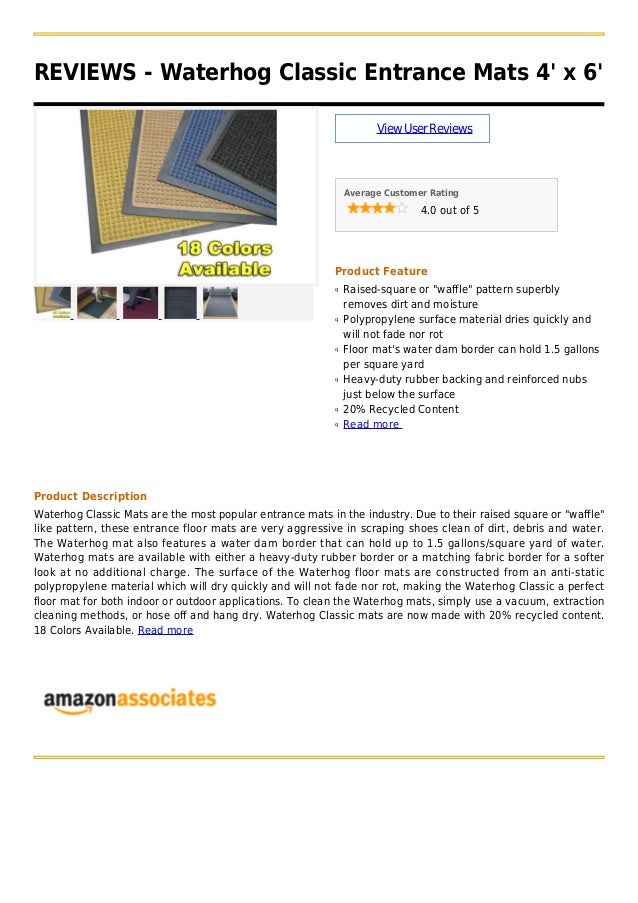 Waterhog Classic Entrance Mats 4 X 6
