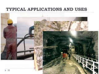 TYPICAL APPLICATIONS AND USESRole of Water in Cement Concrete32