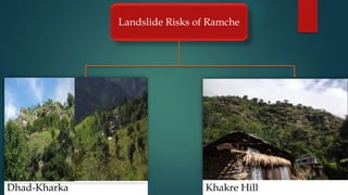 Landslide Risks of Ramche
Dhad-Kharka Khakre Hill
 