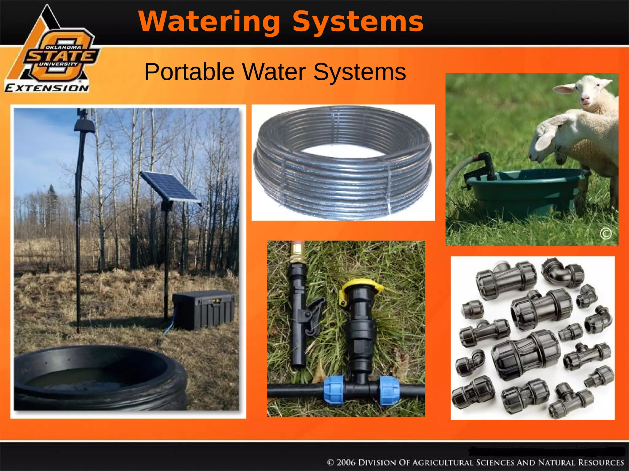 Watering Systems

% Soil Organica Matter

Portable Water Systems

 