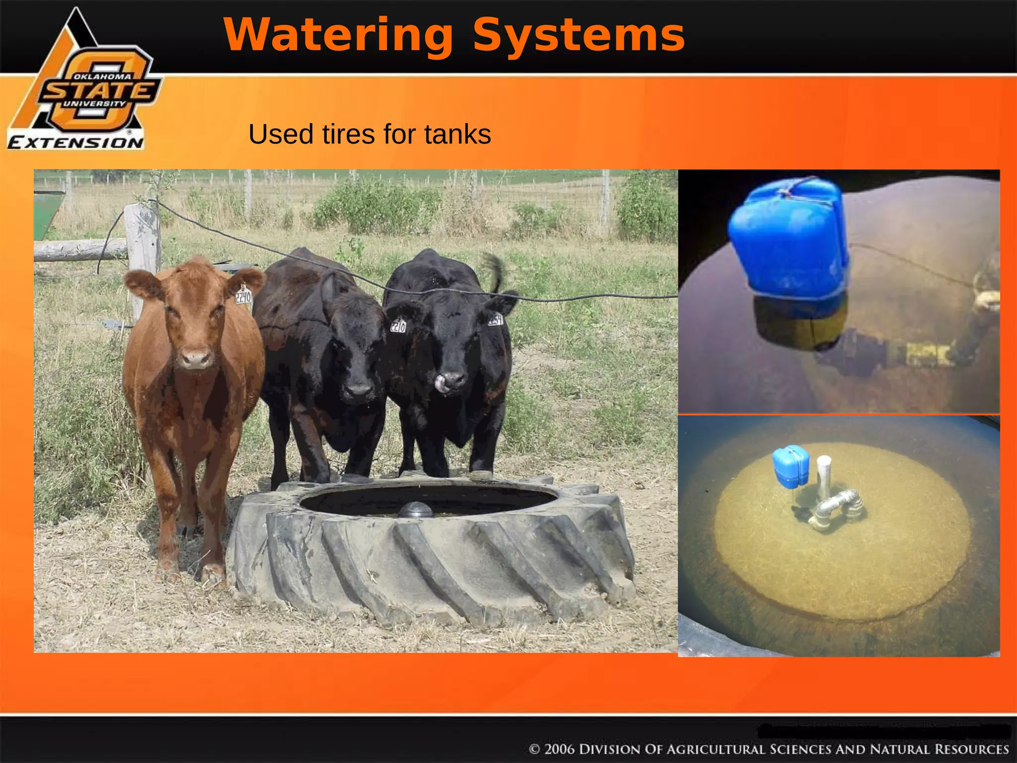 Watering Systems

% Soil Organica Matter

Used tires for tanks

 