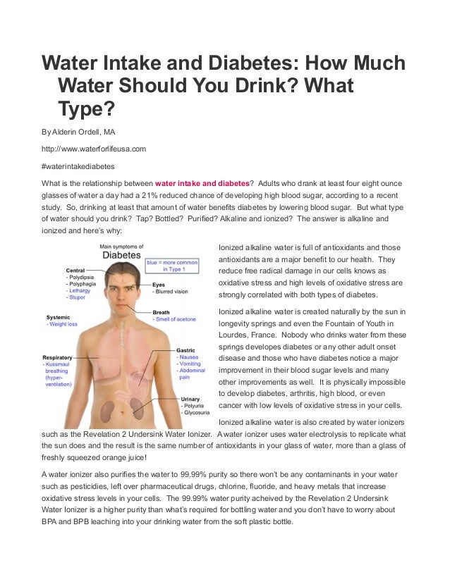 Water Intake and Diabetes