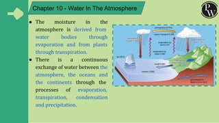 Water Chapter Notes Water in the Atmosphere Chapter 10 Class 11 Geography NCERT Class Notes ...