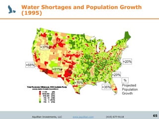 Water Shortages and Population Growth
(1995)




   Aquillian Investments, LLC   www.aquillian.com   (415) 677-9118   65
 