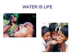 WATER IS LIFE
 