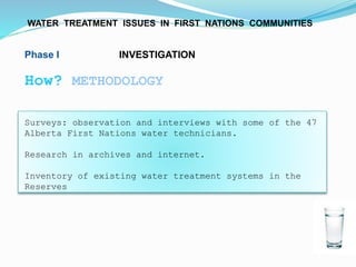 First Nation Problems Water Treatment Issues in Aboriginal Communities in Canada | PPTX