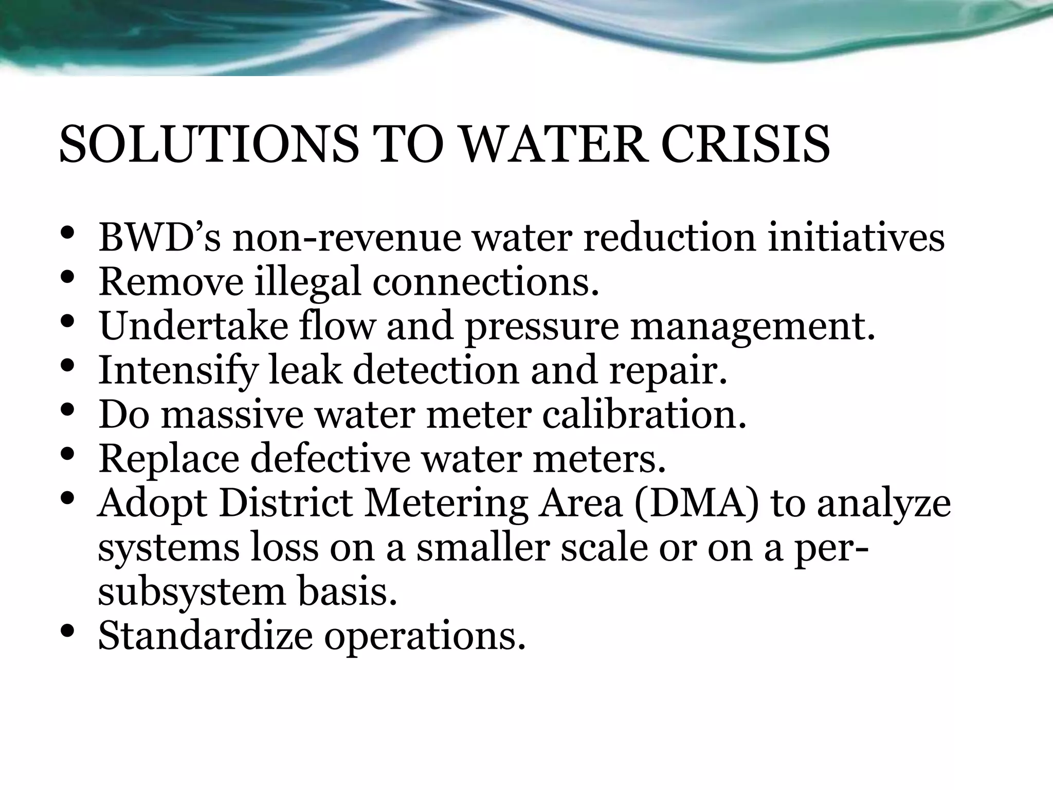Image result for Water is Wealth - Solving Baguio City's Water Crisis | PPTX
