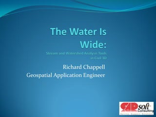 Richard Chappell
Geospatial Application Engineer
 
