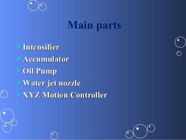 principle water jet working machine cutting Water jet by parde rahul