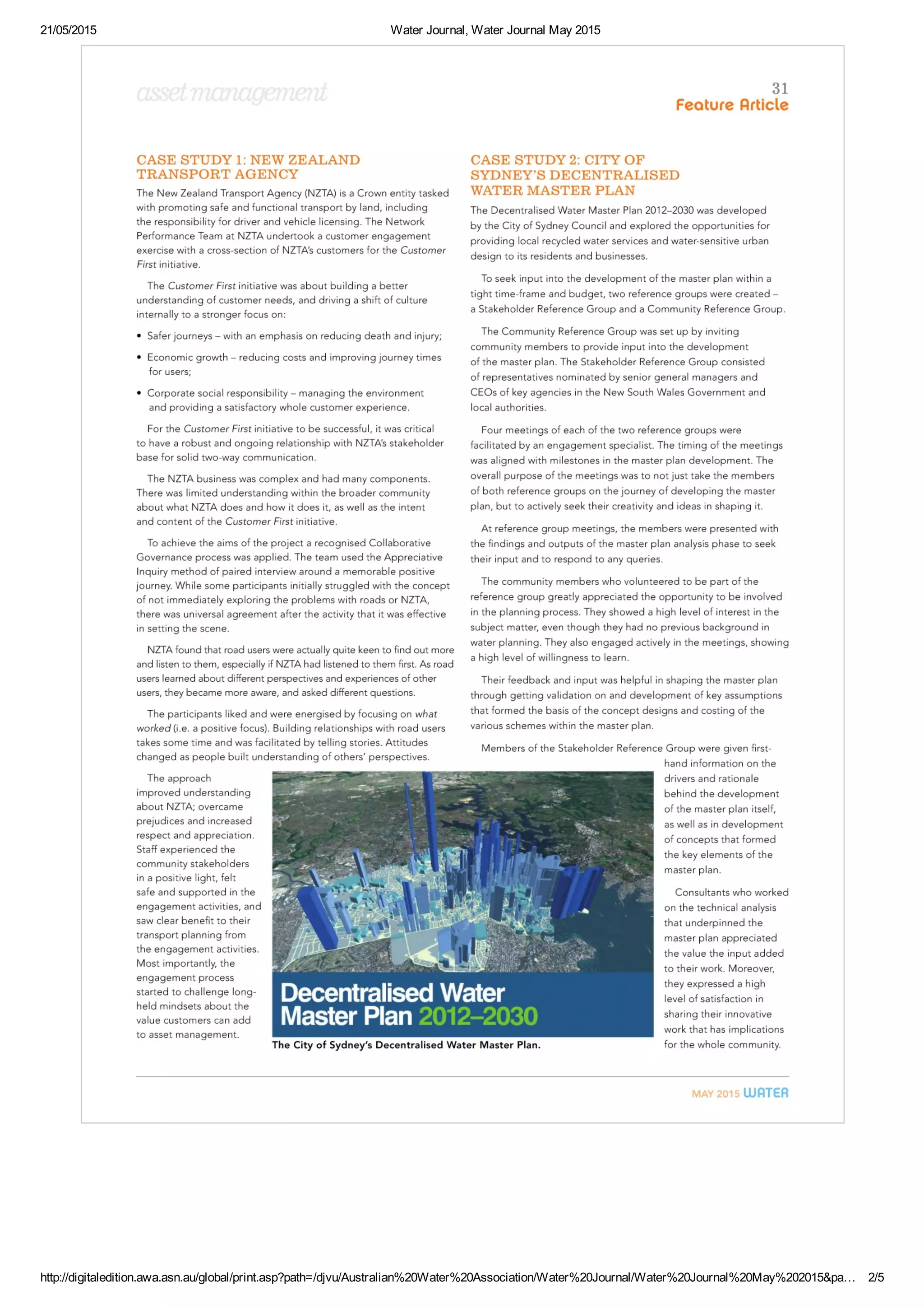 Water journal May 2015, page 30 32 | PDF
