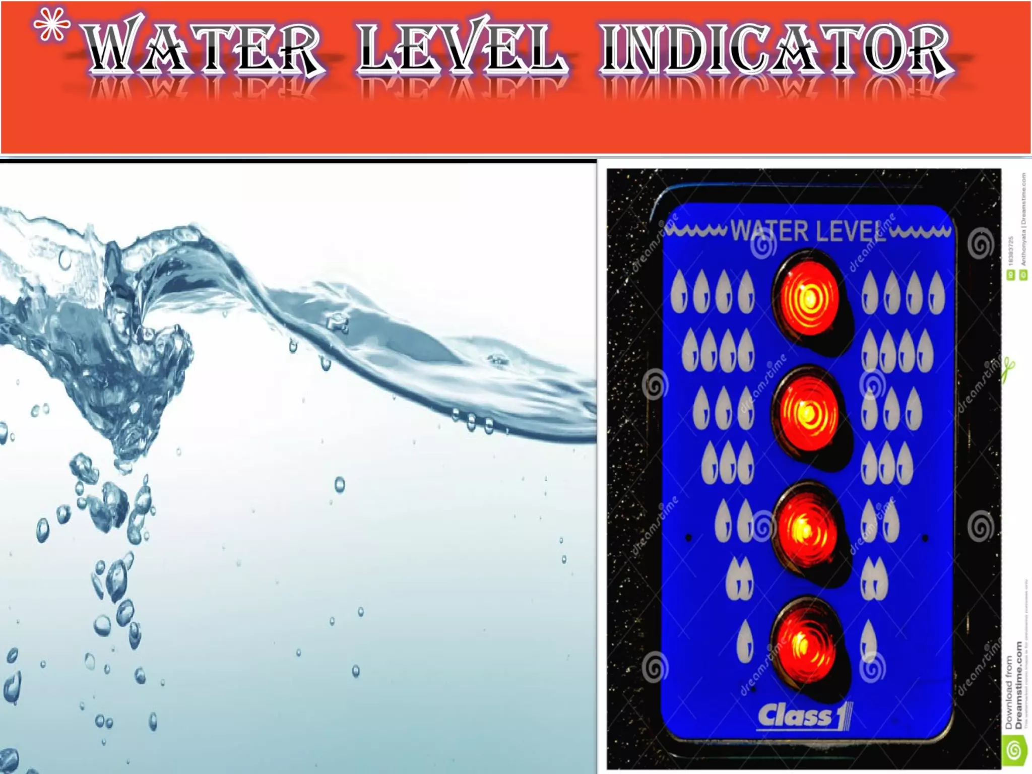 Water level indicator(mini project ppt) PPT