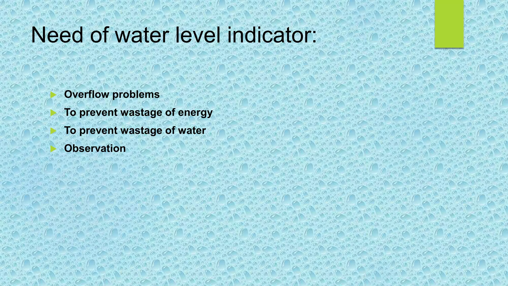 Water level indicator | PPTX