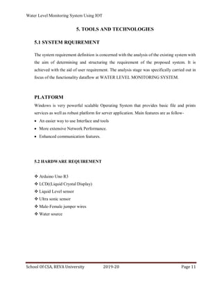 Water level monitoring system | PDF