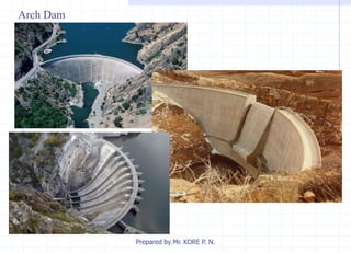 Arch Dam
Prepared by Mr. KORE P. N.
 