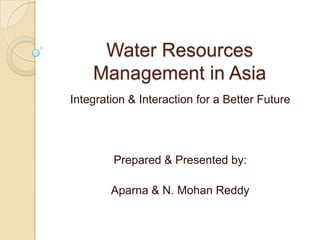 Water Management In Asia