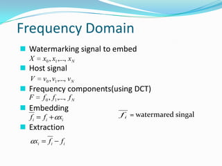 DIGITAL AUDIO WATERMARKING ALGORITHM BASED ON NEURAL NETWORKS | PPTX