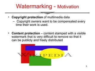 Watermark Ip Rights Protection Digital Watermarking | PPT