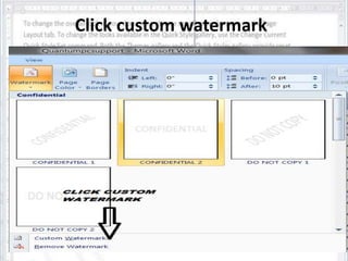 Click custom watermark 
 