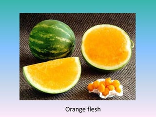 Orange flesh
 