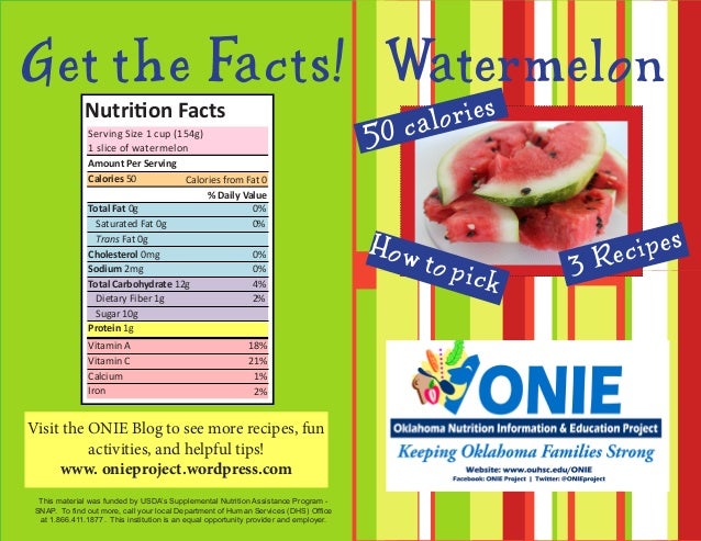Watermelon Facts Brochure