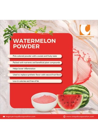Watermelon Powder: The Ultimate Nutritional Boost!
