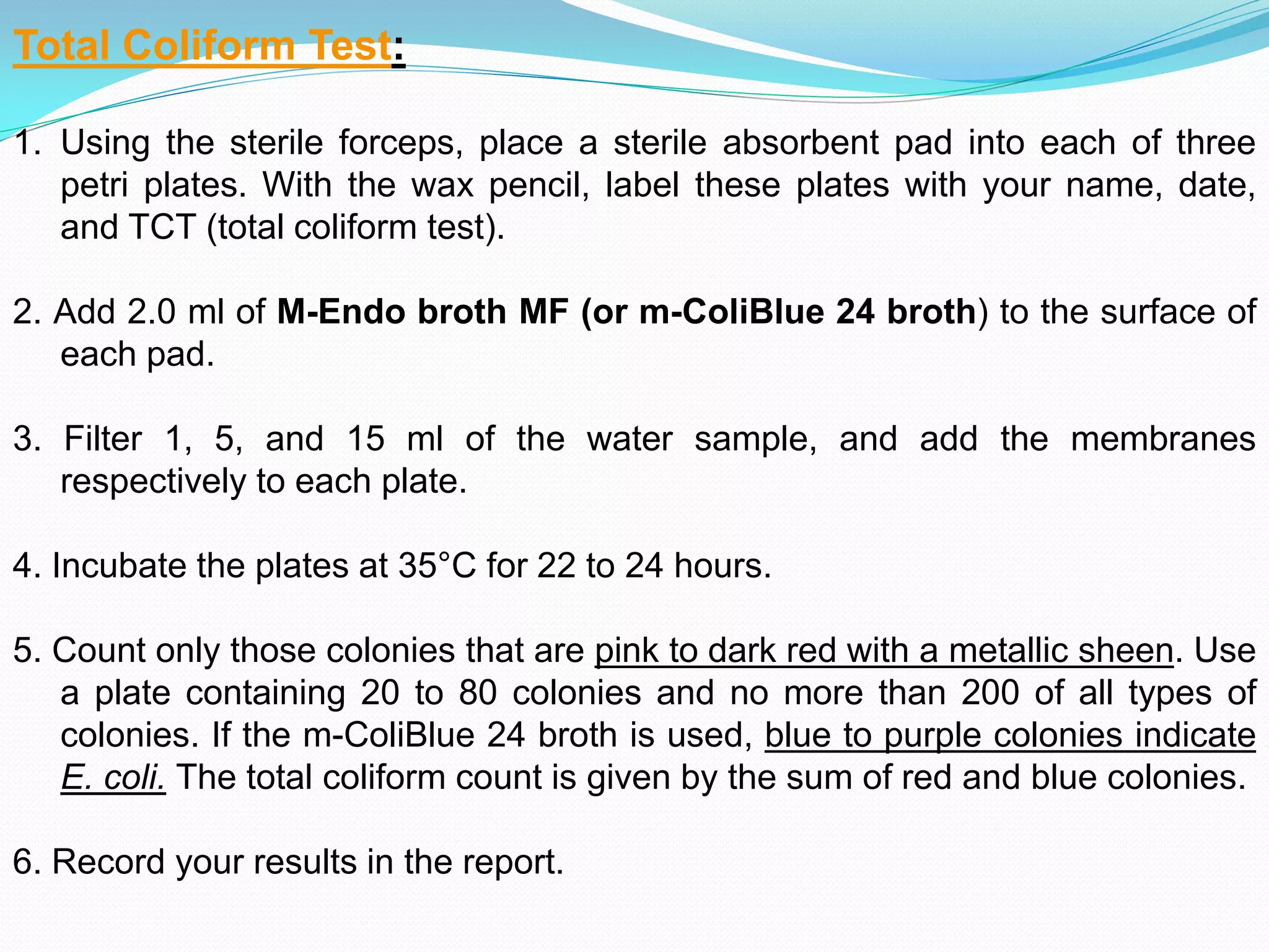 Water microbiology | PDF