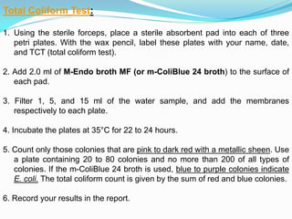 Water microbiology | PDF