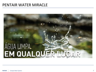 PENTAIR Compact Water Systems
PENTAIR WATER MIRACLE
7
 