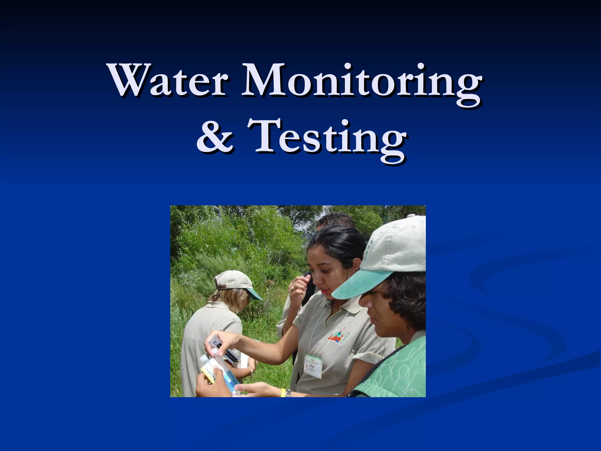 Water Monitorization Water monitoring presentation | PPT