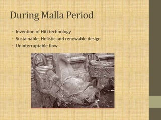 • Invention of Hiti technology
• Sustainable, Holistic and renewable design
• Uninterruptable flow
 