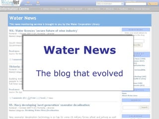 Water News

The blog that evolved
 