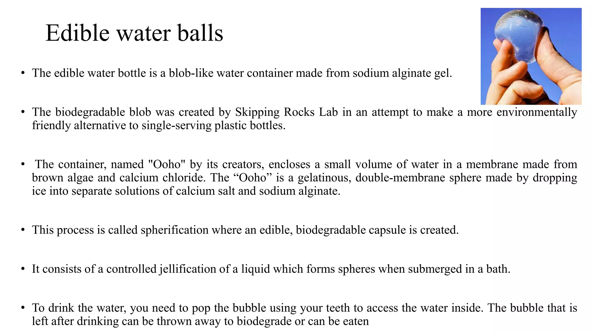Water packaging | PPTX