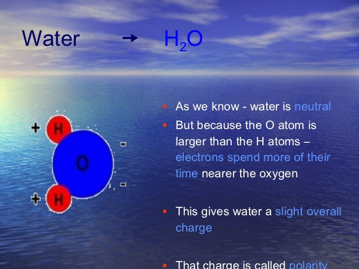 waters polarity water polarity