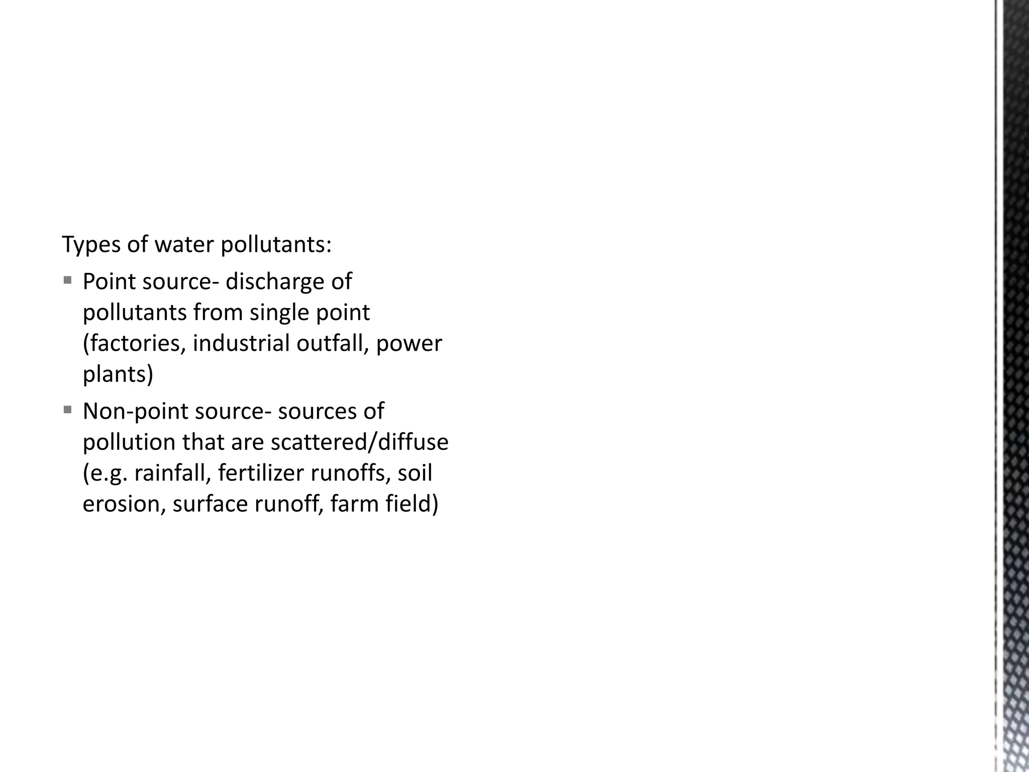 sources of water pollution | PPTX