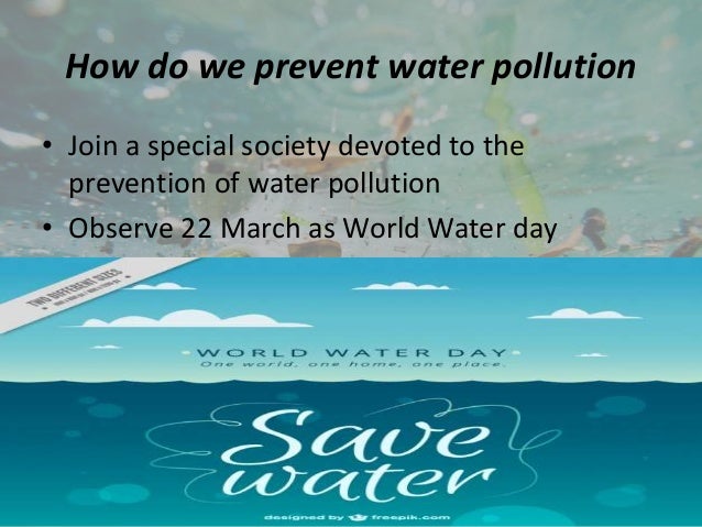 How to prevent water pollution essay