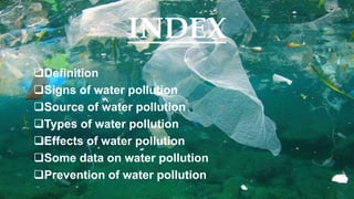 Water pollution