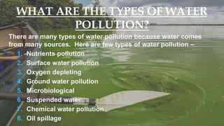 Water pollution