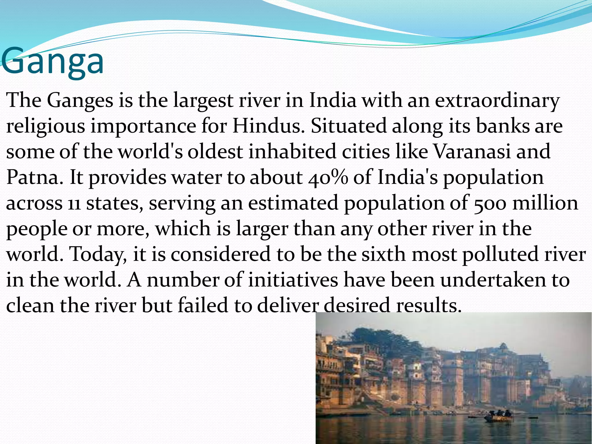 Importance Of Ganga River