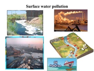 Surface water pollution
 
