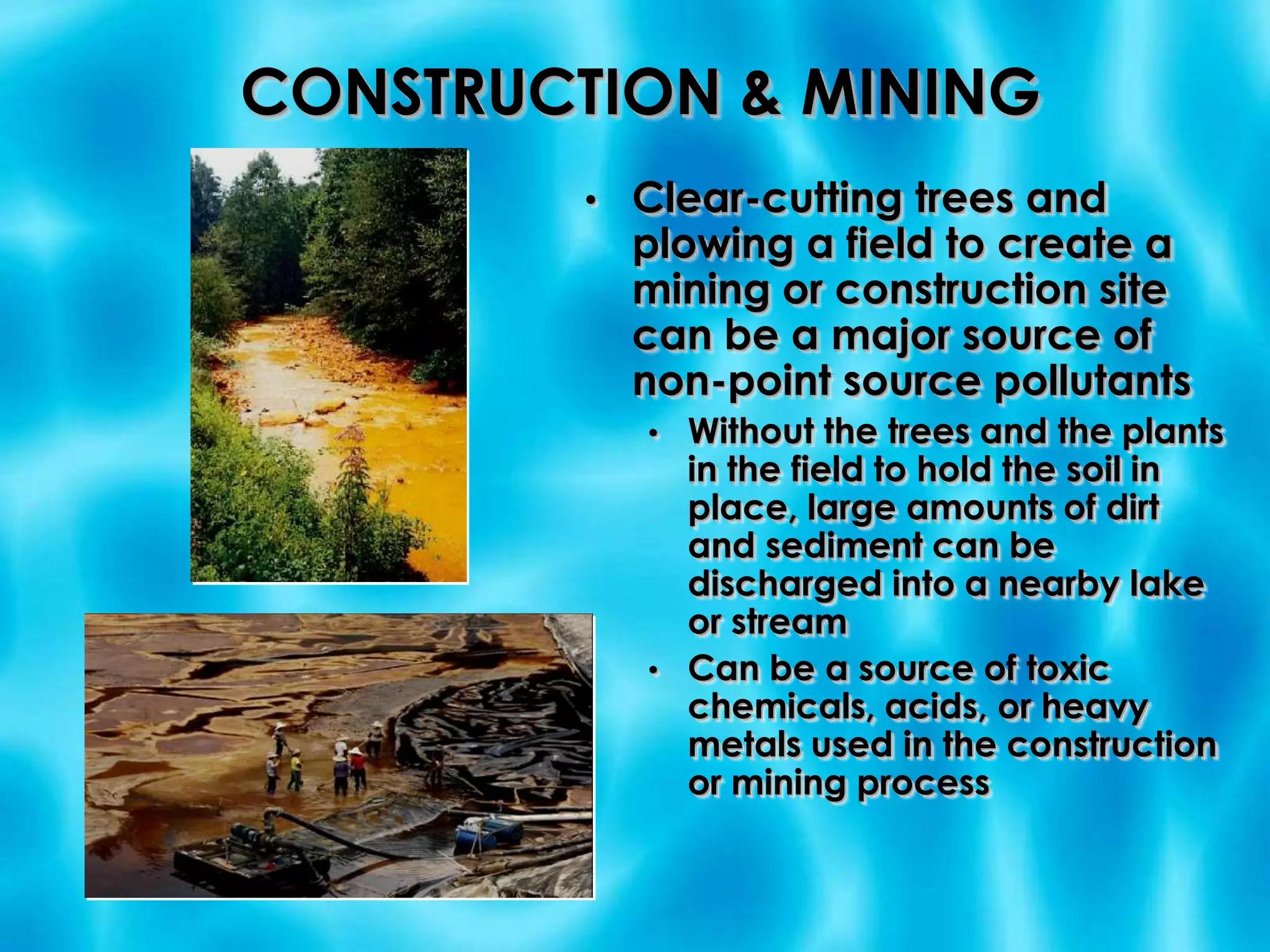 THE CHANGING URBAN LANDSCAPEChanging the landscape changes the amount of runoff in a watershed