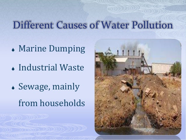 Sources of water pollution essay