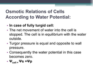Water potential and its components | PPT