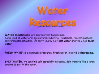 AirHow do people use water?